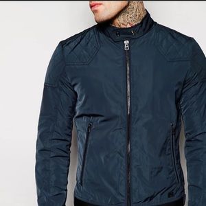 Diesel Moto Jacket J-Hollis // Teflon // navy blue